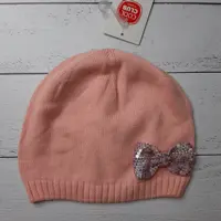 کلاه  دخترانه صورتی طرح پاپیون برند کول کلاب cool club لهستان 