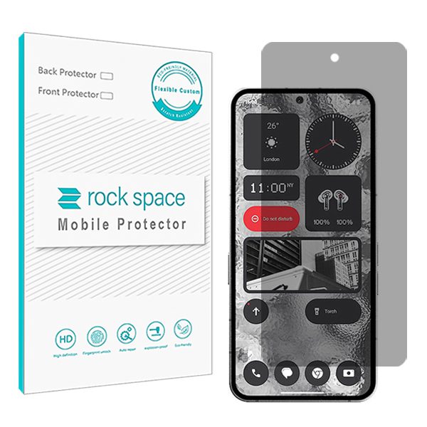 گلس ناتینگ Nothing Phone 2 مدل نانو هیدروژل پرایوسی برند راک اسپیس کد S