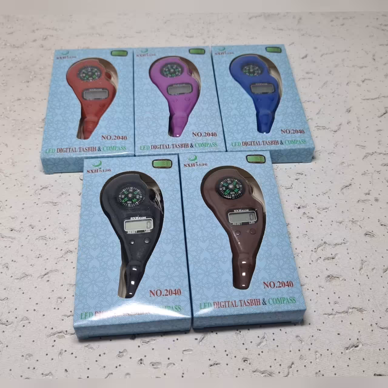 صلوات شمار دیجیتال مدل ماهی دارای ال ای دی 