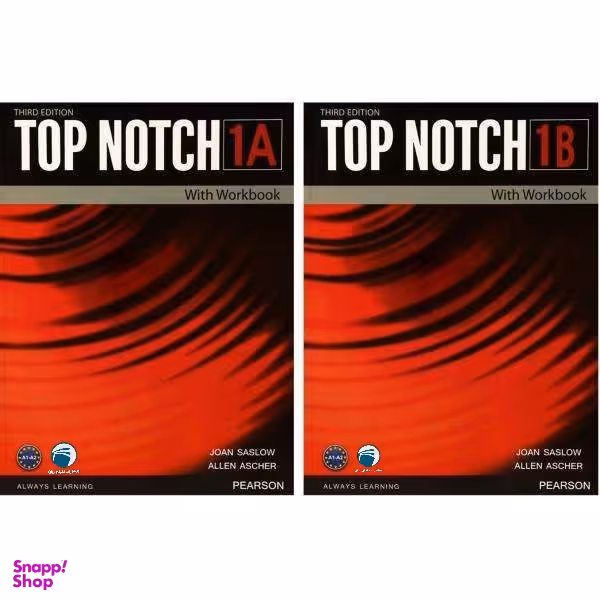 کتاب Top Notch 1 اثر Joan Saslow And Allen Ascher انتشارات دنیای زبان دو جلدی