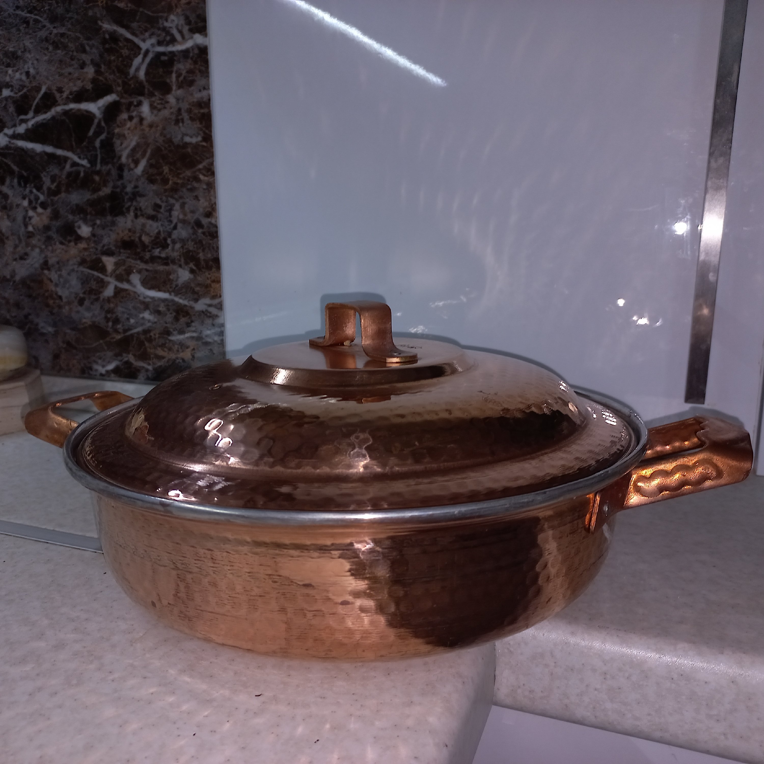 ماهی تابه دردار مسی