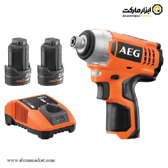 پیچ گوشتی شارژی ضربه ای AEG لیتیوم 12 ولت مدل BSS 12C-202