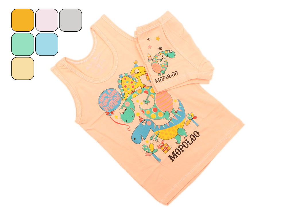 ست زیرپوش رکابی و شورت پادار (6-5 سال/ سایز M)