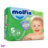 پوشک کودک مولفیکس (Molfix) سایز 5 بسته 28 عددی