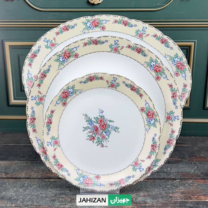 سرویس غذاخوری 28پارچه بست اپال طرح شکوفه