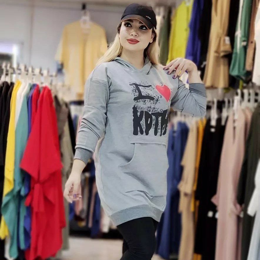 هودی کلاه دار دخترانه و زنانه جنس دورس قواره بلند