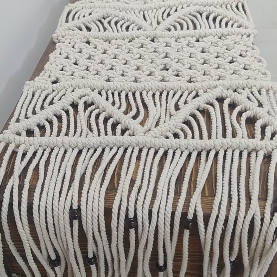 رومیزی مکرومه