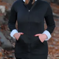 سویشرت زنانه کلاه خز Arzhan