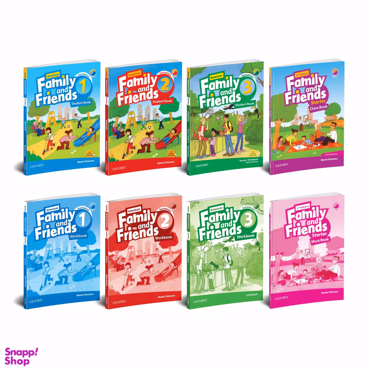 کتاب Family and Friends از Starter تا جلد 3 اثر Naomi Simmons نشر هیتا مجموعه 8 جلدی