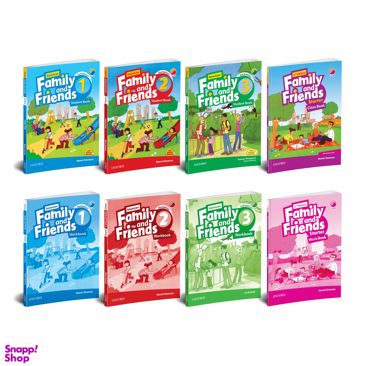 کتاب Family and Friends از Starter تا جلد 3 اثر Naomi Simmons نشر هیتا مجموعه 8 جلدی