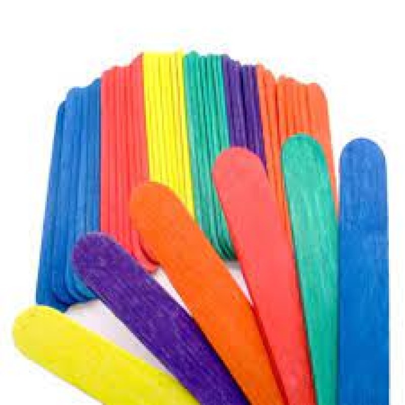 چوب بستنی رنگی بسته 50 عددی