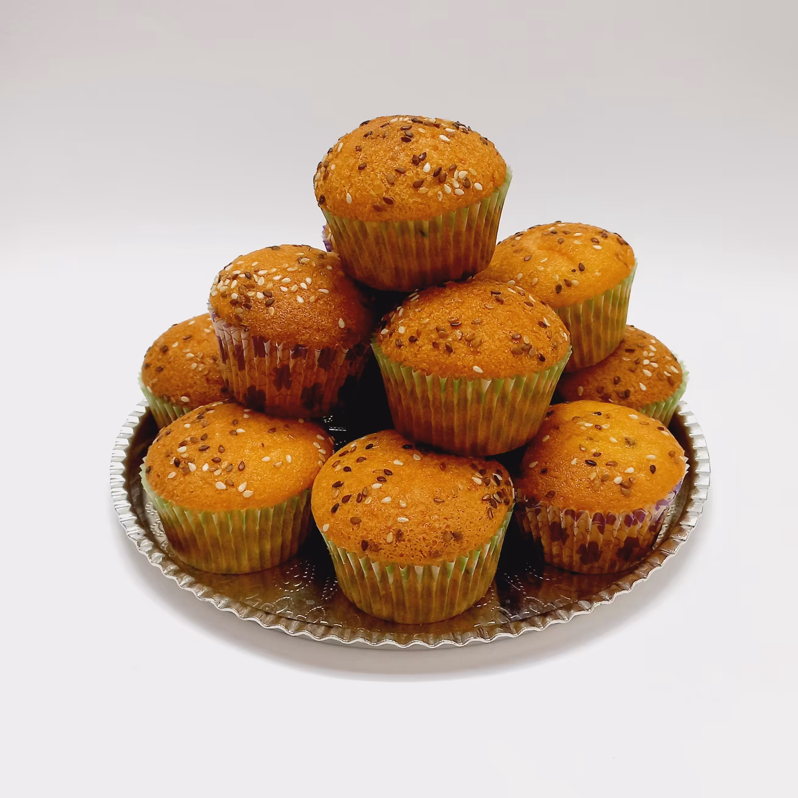 کیک فنجونی نارگیلی با روغن کنجد بدون جوش شیرین 500 گرمی