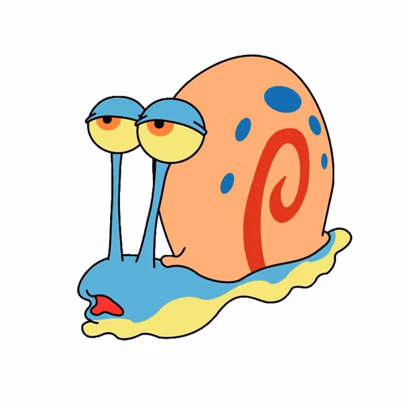 استیکر لپ تاپ طرح حلزون باب اسفنجی کد 303