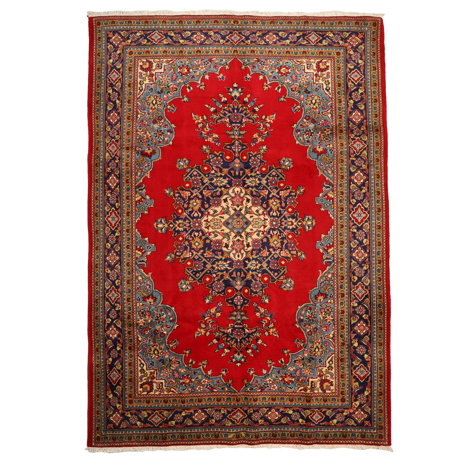 فرش قدیمی  دستباف شش متری مدل تبریز کد 4101151(فروش چکی 6 ماهه با کد تخفیف farshgereh)