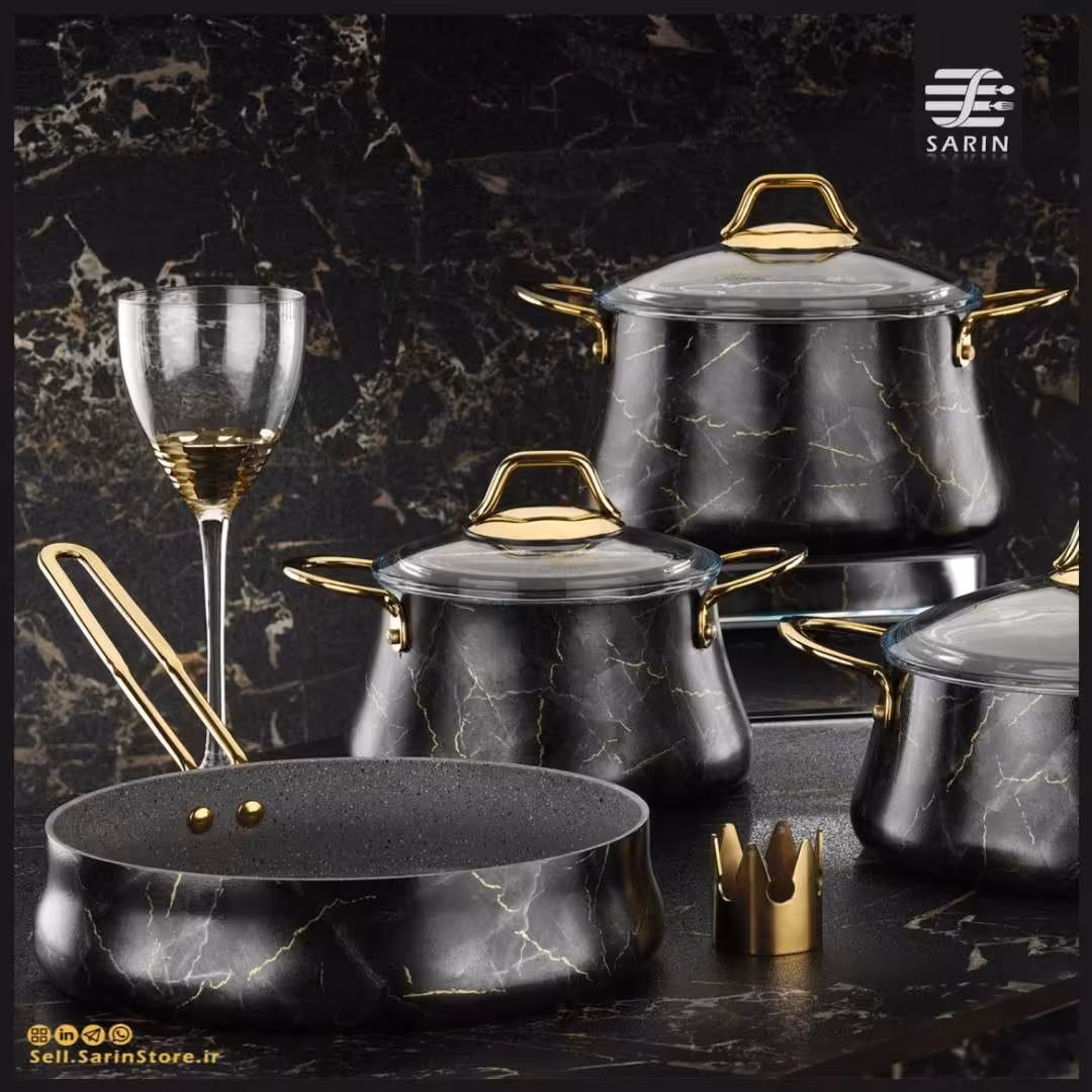 سرویس قابلمه 7 پارچه BRIONI (ساخت ترکیه) با کیفیتی عالی و ضمانت دو ساله 