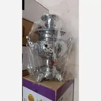 سماور برقی 8 لیتر بدنه برنج با تنوره