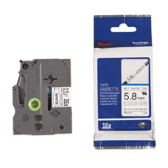 برچسب لیبل پرینتر برادر مدل TZe-HSE211