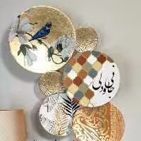 دیوارکوب خاص و ورق طلا دکوراتیو مناسب دکور پذیرایی و جهیزیه 