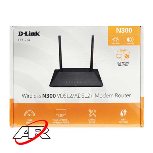 مودم روتر دی لینک مدل DSL-224 ADSL2plus/VDSL2