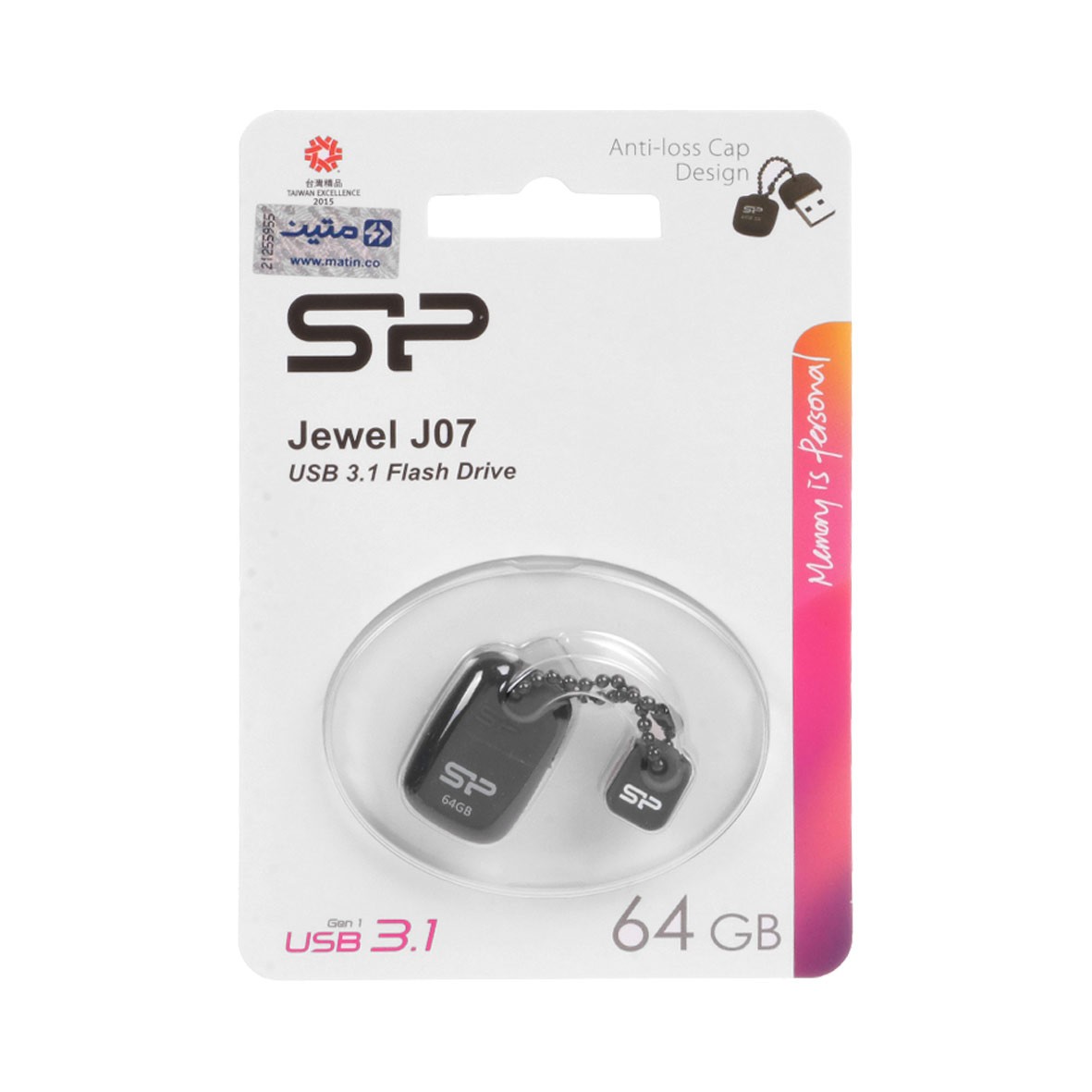 فلش مموری سیلیکون پاور مدل جول جی 7 با ظرفیت 64 گیگابایت ا Jewel J07 USB 3.0 Flash Memory 64GB( گارانتی متین )