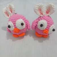 جاکلیدی مدل جغد در رنگ صورتی با بافت عالی و کاموایی با کیفیت قابل شست وشو و هم چنین هدیه به کوچولوها