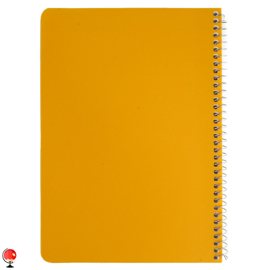 دفتر نقاشی 80 برگ سیمی جلد طلقی رنگی آتی نارنجی
