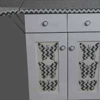 میز اتو و چرخ خیاطی خور طرح پروانه ،ارسال فقط با پیک موتوری به تهران