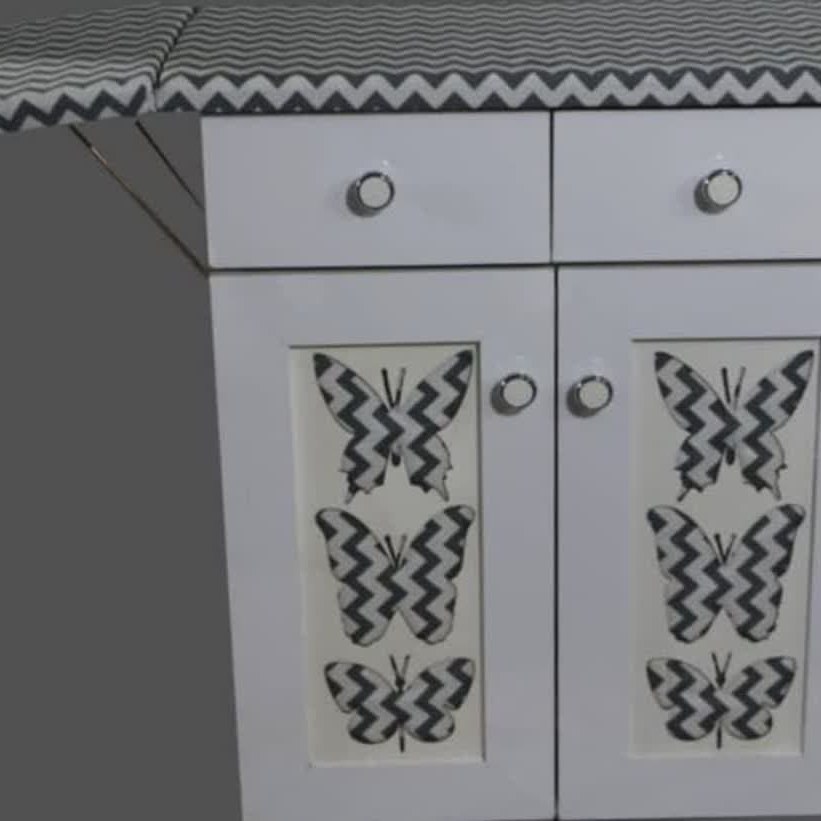 میز اتو و چرخ خیاطی خور طرح پروانه ،ارسال فقط با پیک موتوری به تهران