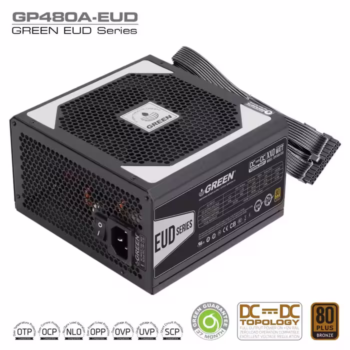 منبع تغذیه کامپیوتر گرین GP480A