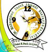 ساعت دیواری طرح پزشک متخصص حلق و بینی کد 357