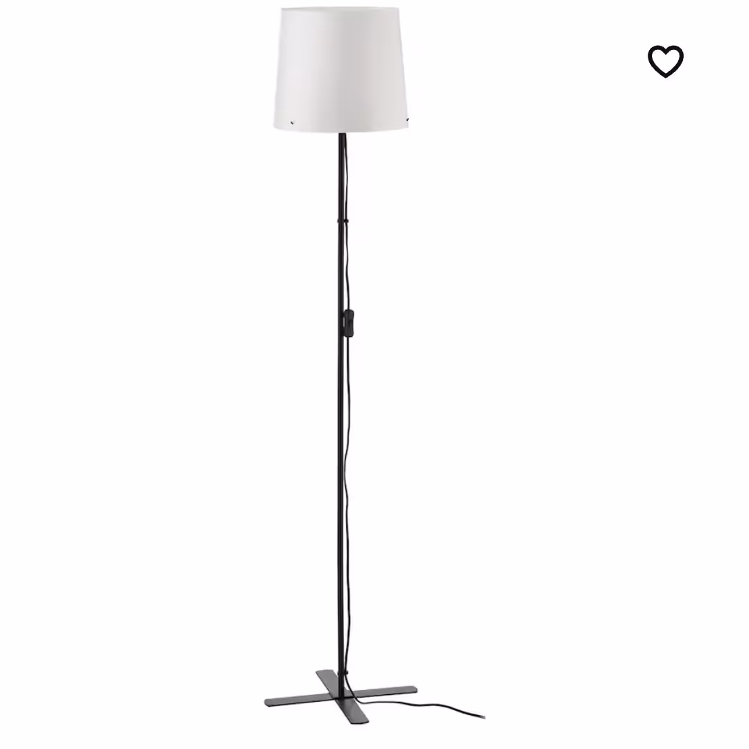 آباژور ایستاده آیکیا مدل BARLAST FLOOR LAMP. کد504.378.10 . ارتفاع 150سانتیمتر  