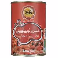 کنسرو لوبیا چیتی با سس چیلی بهروز مقدار 420 گرم