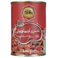 کنسرو لوبیا چیتی با سس چیلی بهروز مقدار 420 گرم