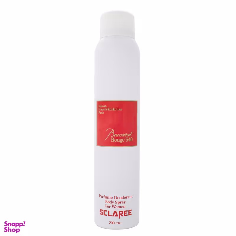 اسپری خوشبو کننده بدن زنانه اسکلاره مدل Bacarat Rouge 540 حجم 200 میلی لیتر