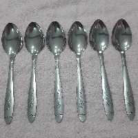 قاشق شیش عددی قاشق غذا خوری قاشق بدون چنگال 