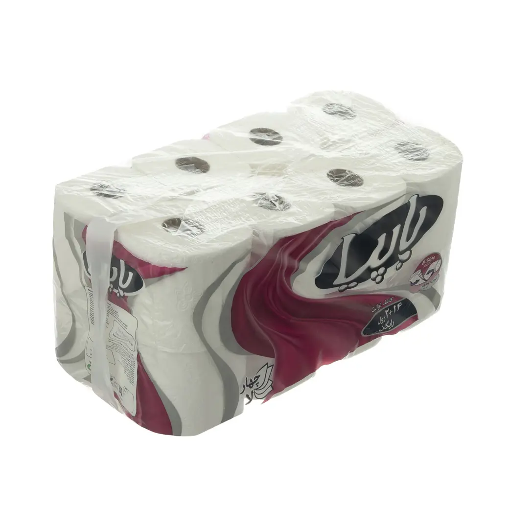 دستمال کاغذی توالت پاپیا چهار لایه مدل 16 رول