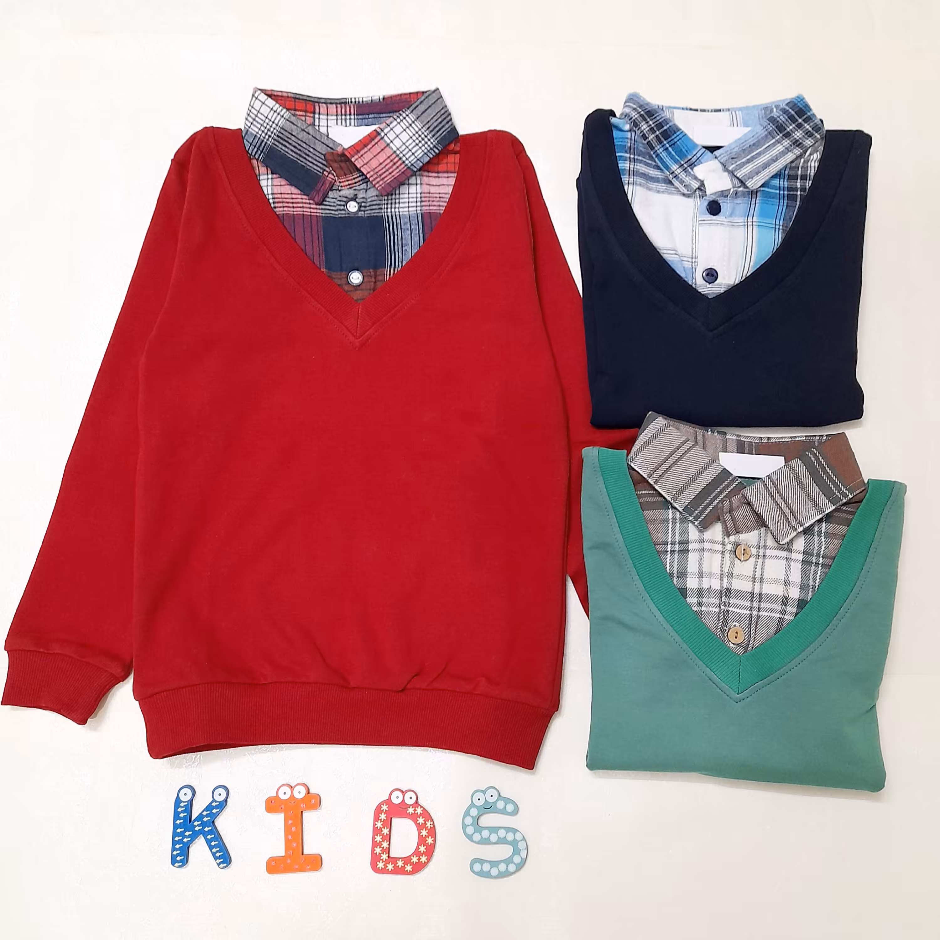 بلوز تک دویقه پسرانه حدود 2 تا 7 سال جنس پنبه دورو اعلا