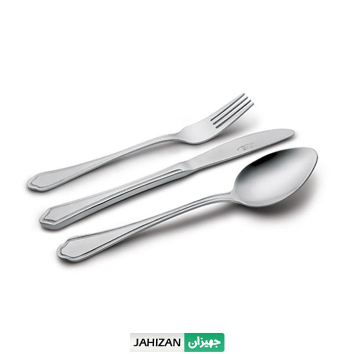 سرویس قاشق چنگال ناب استیل 18نفره ونیز براق