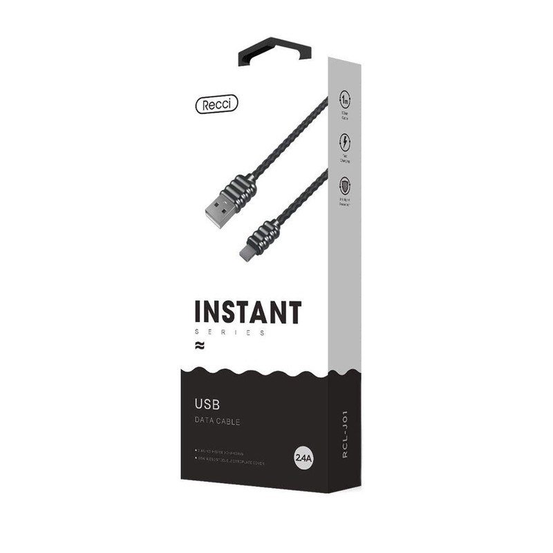 کابل تبدیل USB به USB-C رسی مدل RCT-J01 طول 1 متر