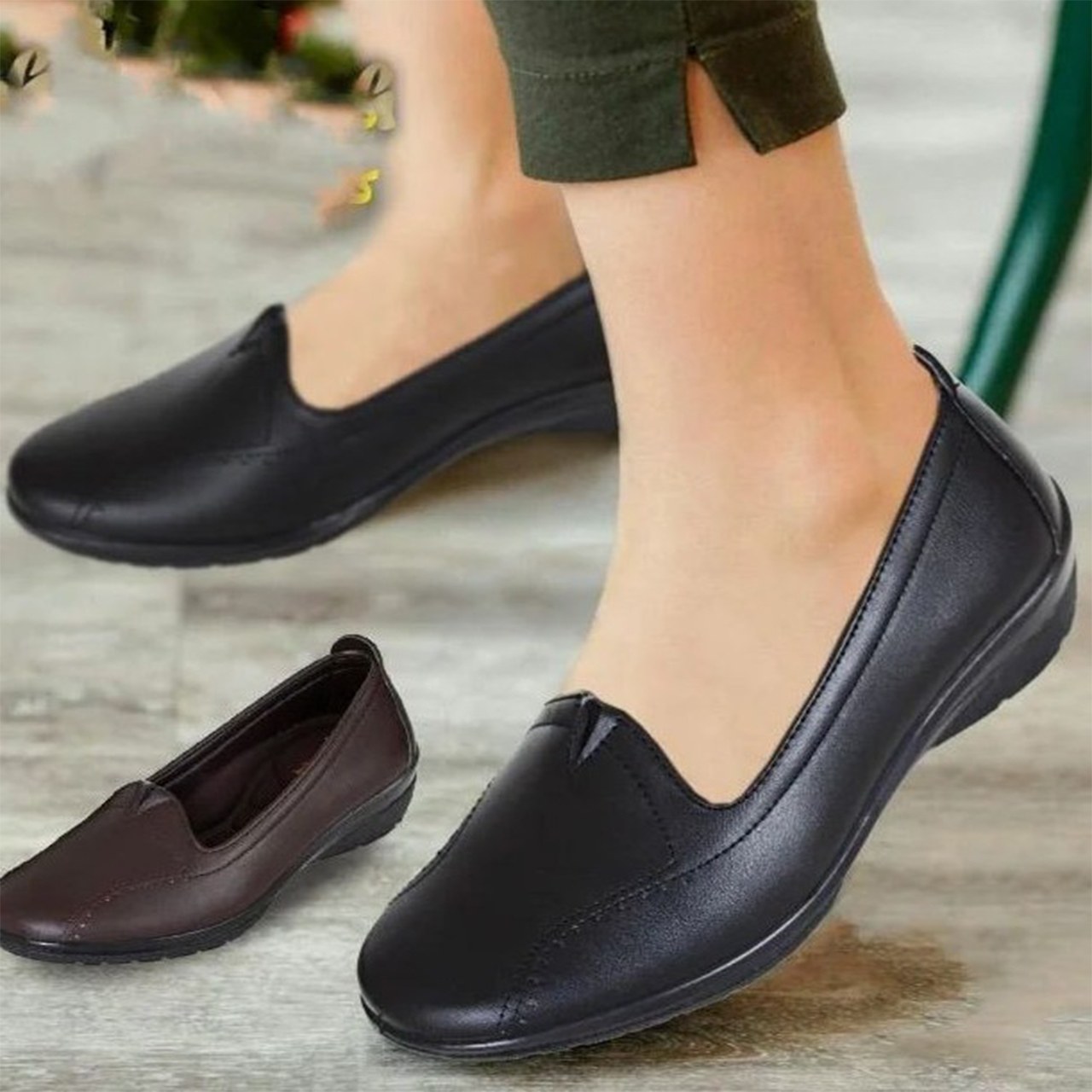 کفش طبی زنانه مدل دریا رنگ مشکی