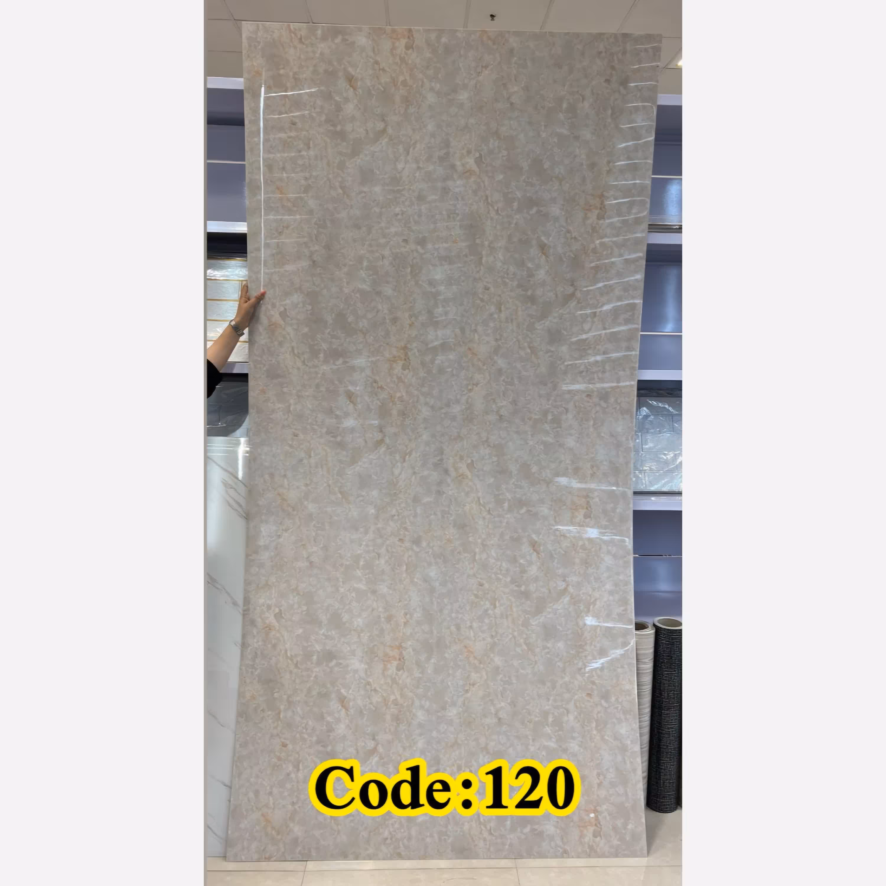 ماربل شیت کد 120 ابعاد 122در280 cm ضخامت 2.5 میل وارداتی کیفیت عالی آلمانی (پس کرایه)