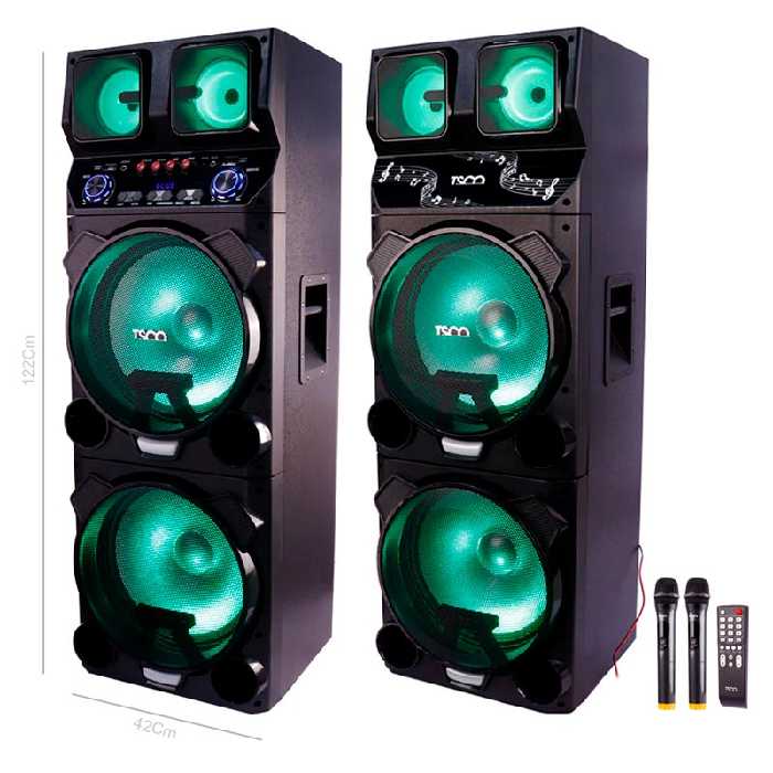 اسپیکر بلوتوثی رم و فلش خور TSCO TS 2091   میکروفون و ریموت کنترل