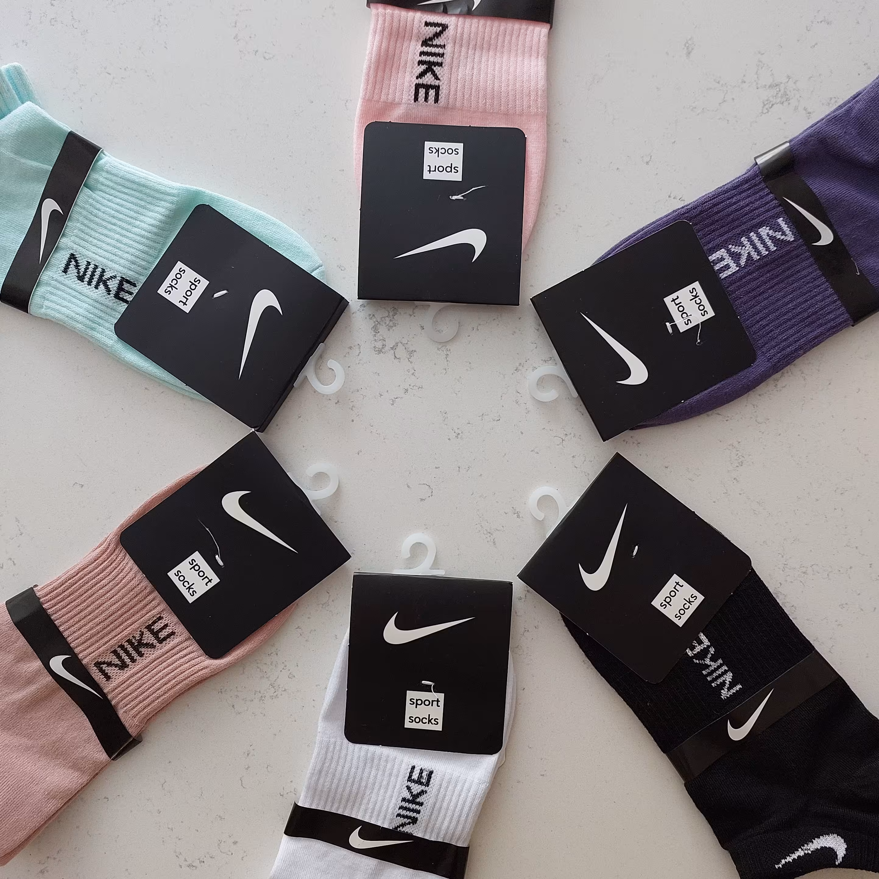 جوراب اسپورت مچی وسط کش طرح نایک  