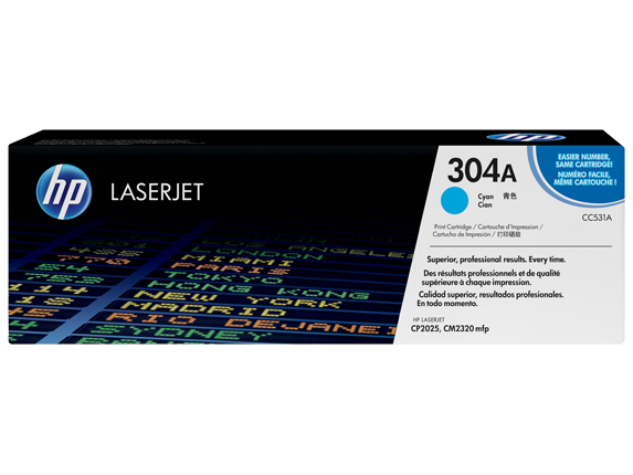 کارتریج لیزری اچ پی مدل 304A رنگ آبی CC531A
