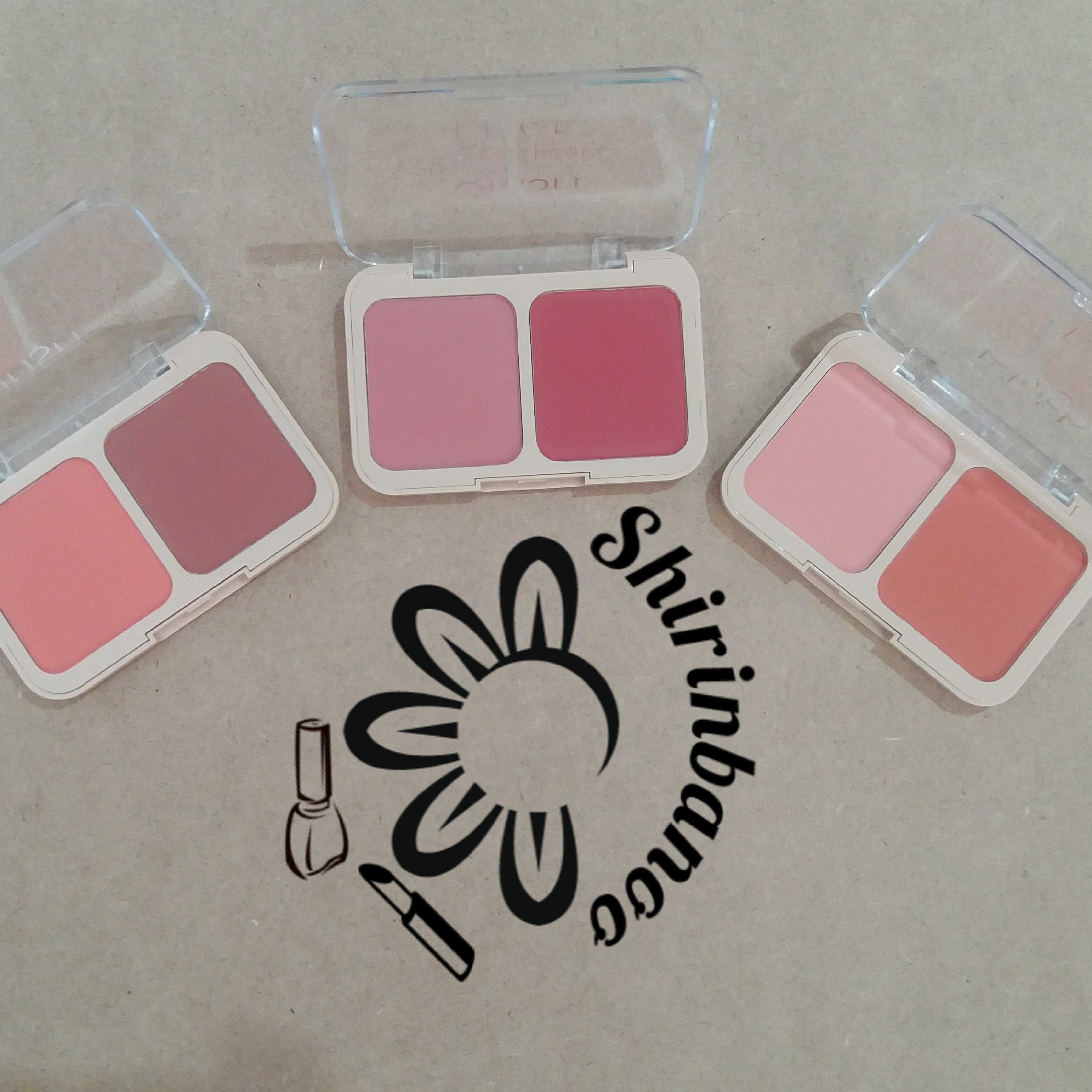 رژگونه دو رنگ مات دودوگرل دارای سه سری رنگبندی زیبا و کاربردی کیفیت عالی پگمنت بالا