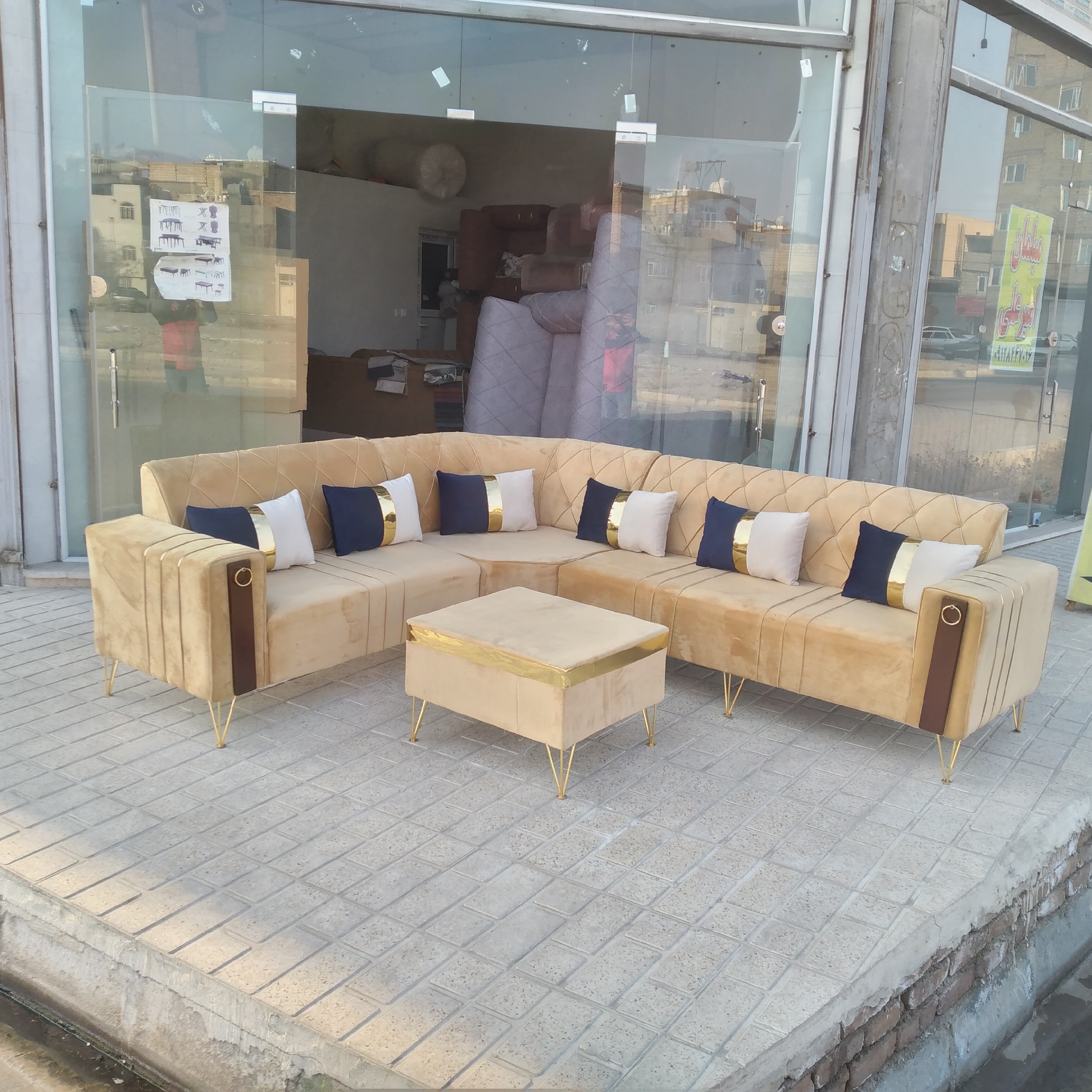 مبل الچستر کمجا و زیبا لمسه دوخت با بهترین کیفیت