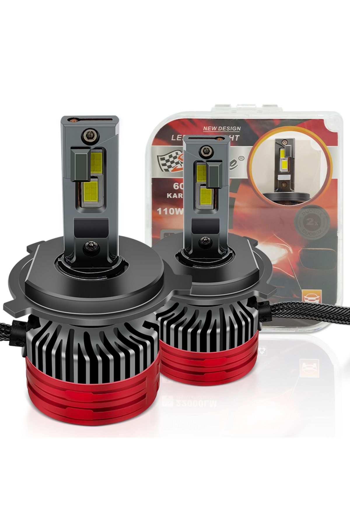 چراغ جلوی خودرو لامپ چراغهای LED CANBUS 110W 22000LM H4 12V LAAM920 Genel Markalar