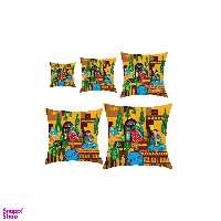 کوسن رنس کد S5-10011 مجموعه 5 عددی کوچک تا بزرگ چند رنگ