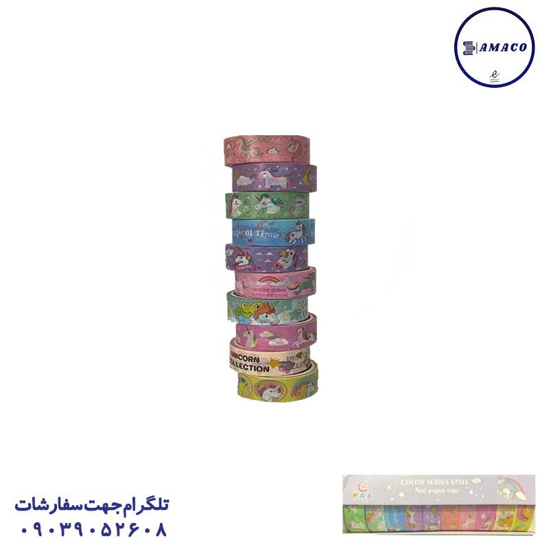 چسب فانتزی یونی کورن 10 عددی 1-5597