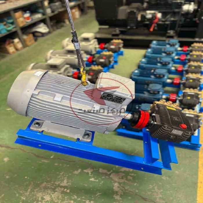 کارواش 200 بار با پمپ طرح اینتر با الکتروموتور 7/5 اسب سه فاز موتوژن